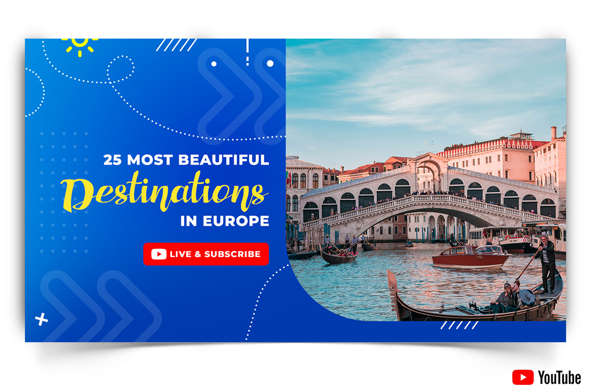 Travel and Tour YouTube Thumbnail Design Template-07