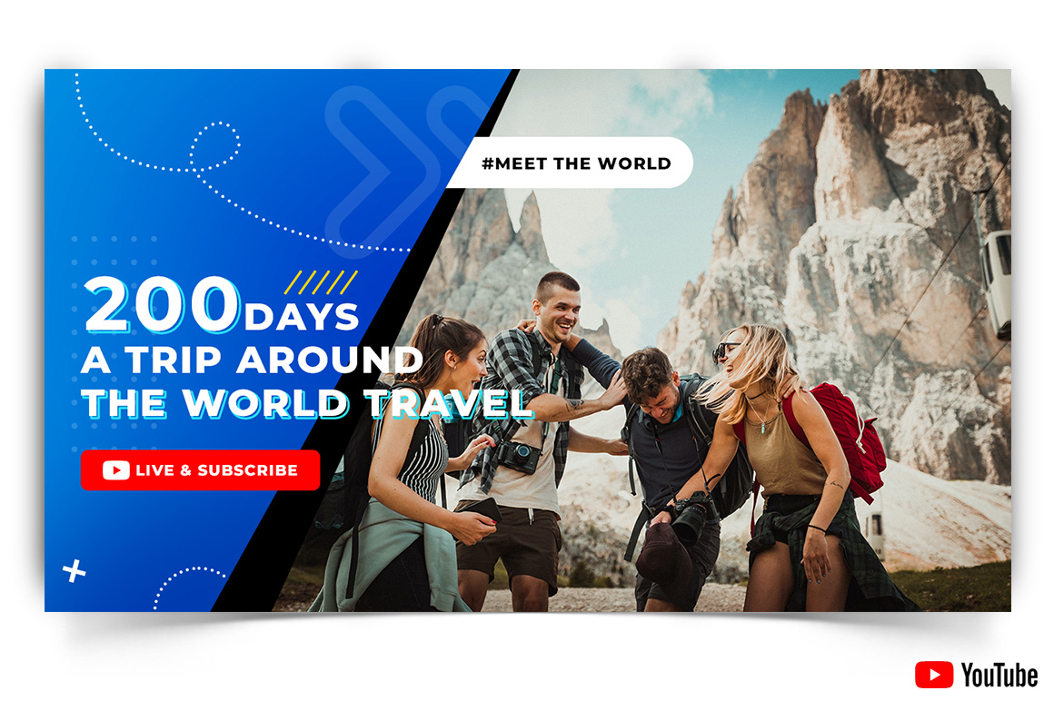 Travel and Tour YouTube Thumbnail Design Template-08