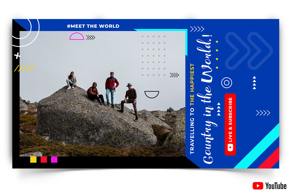 Travel and Tour YouTube Thumbnail Design Template-10