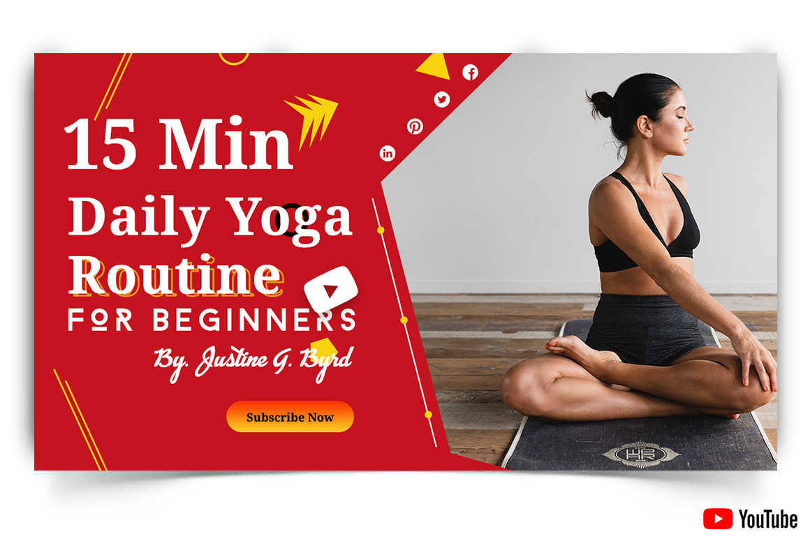 Yoga and Meditation YouTube Thumbnail Design Template-01