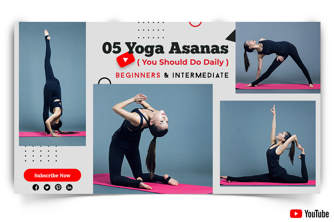 Yoga and Meditation YouTube Thumbnail Design Template-06