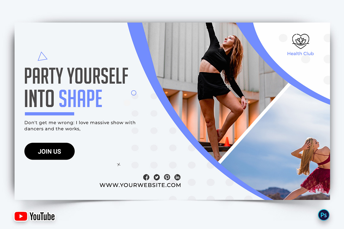 Zumba Dance YouTube Thumbnail Design Template-05