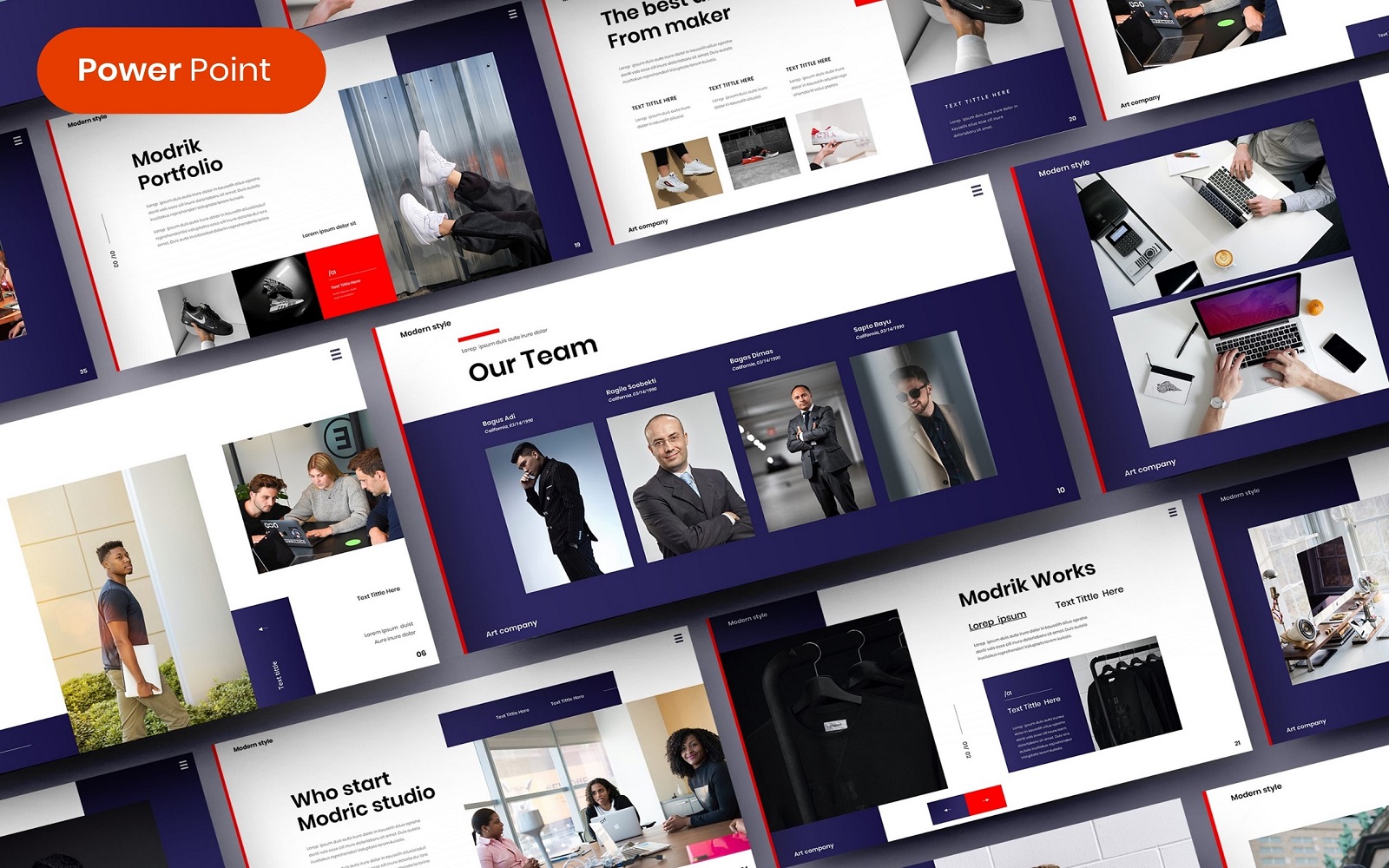 Modrik – Busines PowerPoint Template