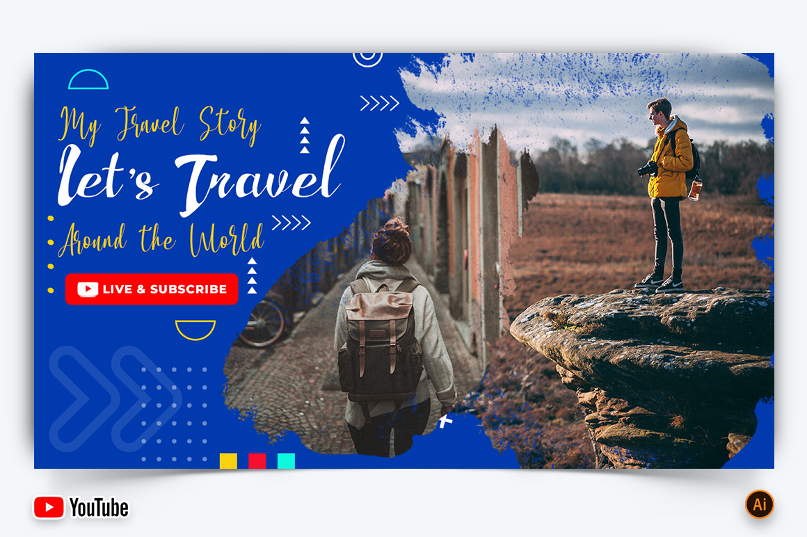 Travel and Trip YouTube Thumbnail Design -12