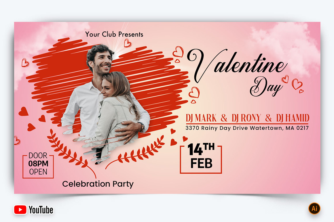 Valentines Day YouTube Thumbnail Design -01