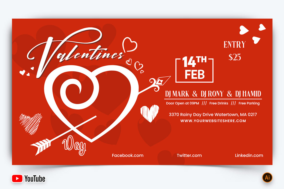 Valentines Day YouTube Thumbnail Design -04