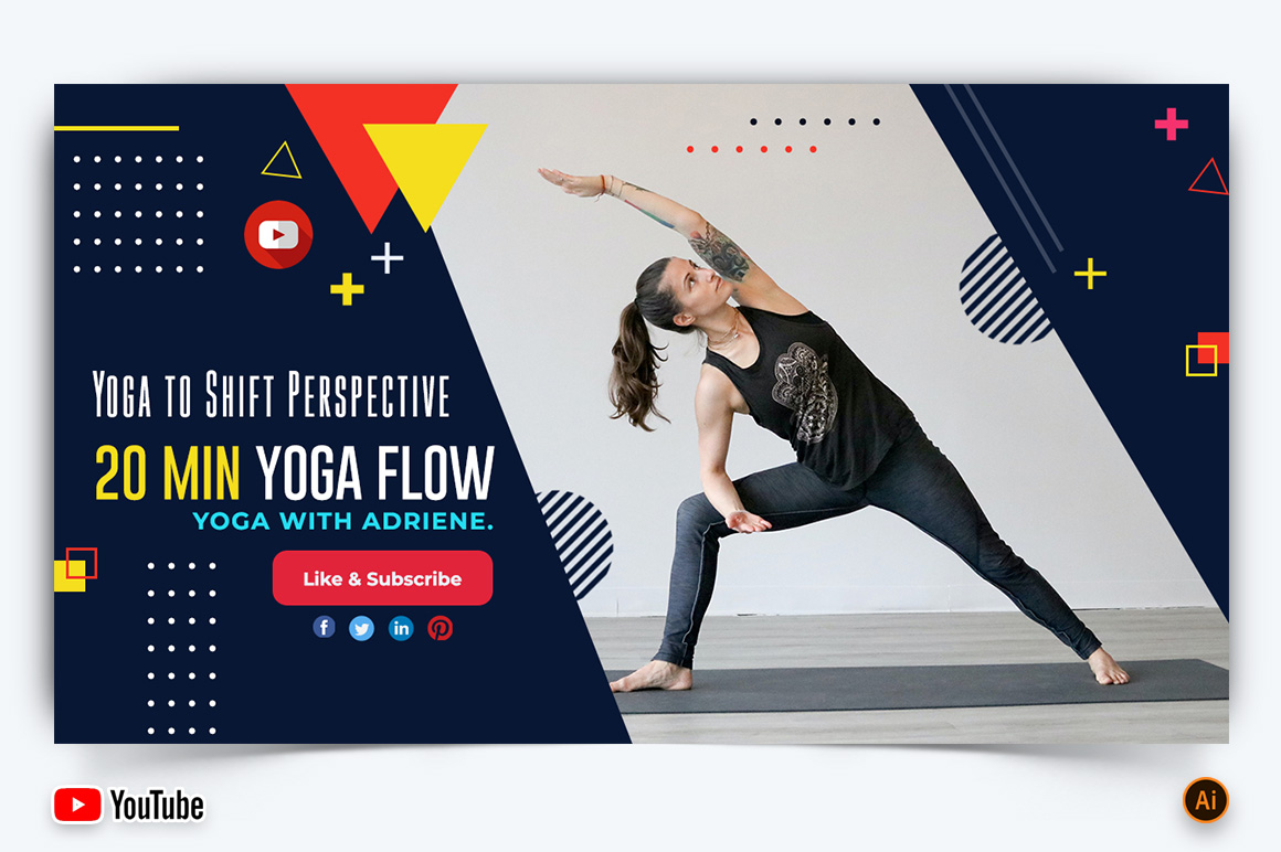 Yoga and Meditation YouTube Thumbnail Design -10