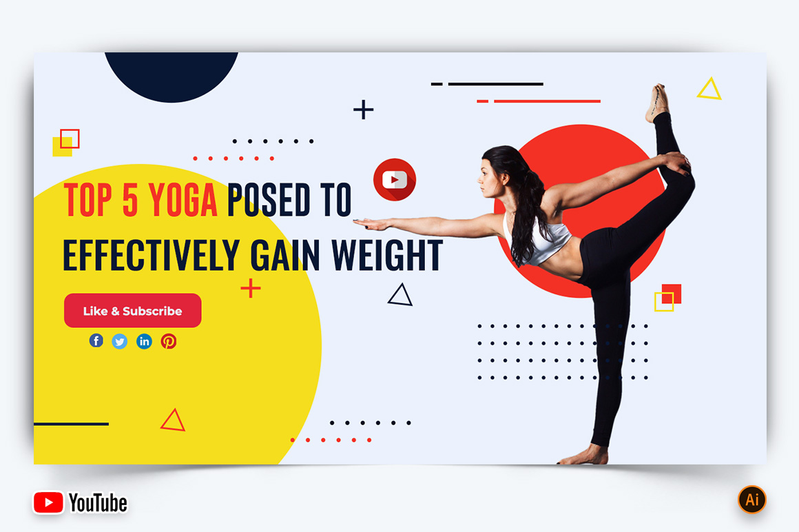 Yoga and Meditation YouTube Thumbnail Design -15