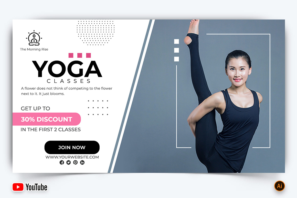 Yoga and Meditation YouTube Thumbnail Design -19