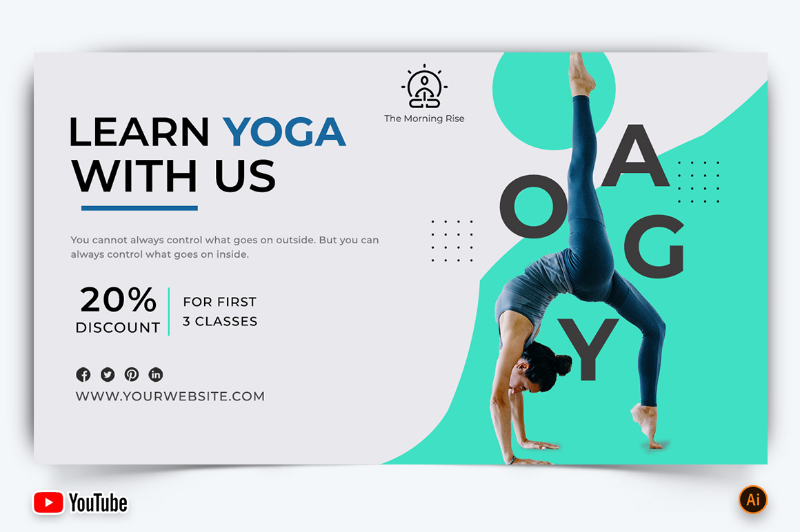 Yoga and Meditation YouTube Thumbnail Design -22