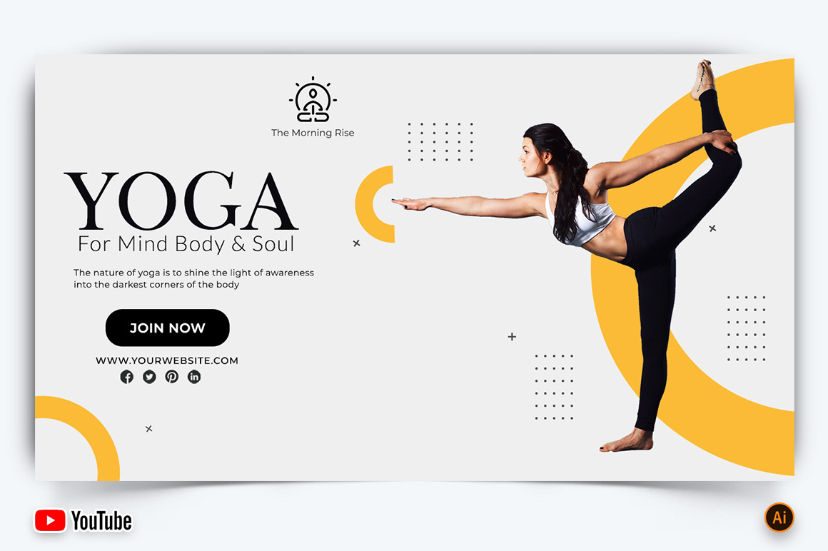 Yoga and Meditation YouTube Thumbnail Design -23