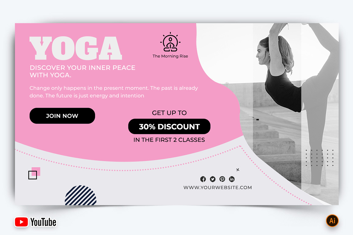 Yoga and Meditation YouTube Thumbnail Design -24