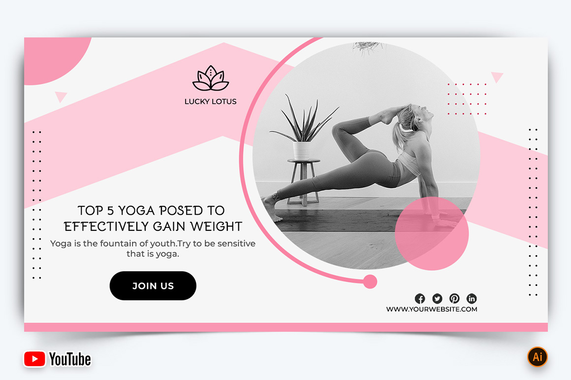 Yoga and Meditation YouTube Thumbnail Design -27