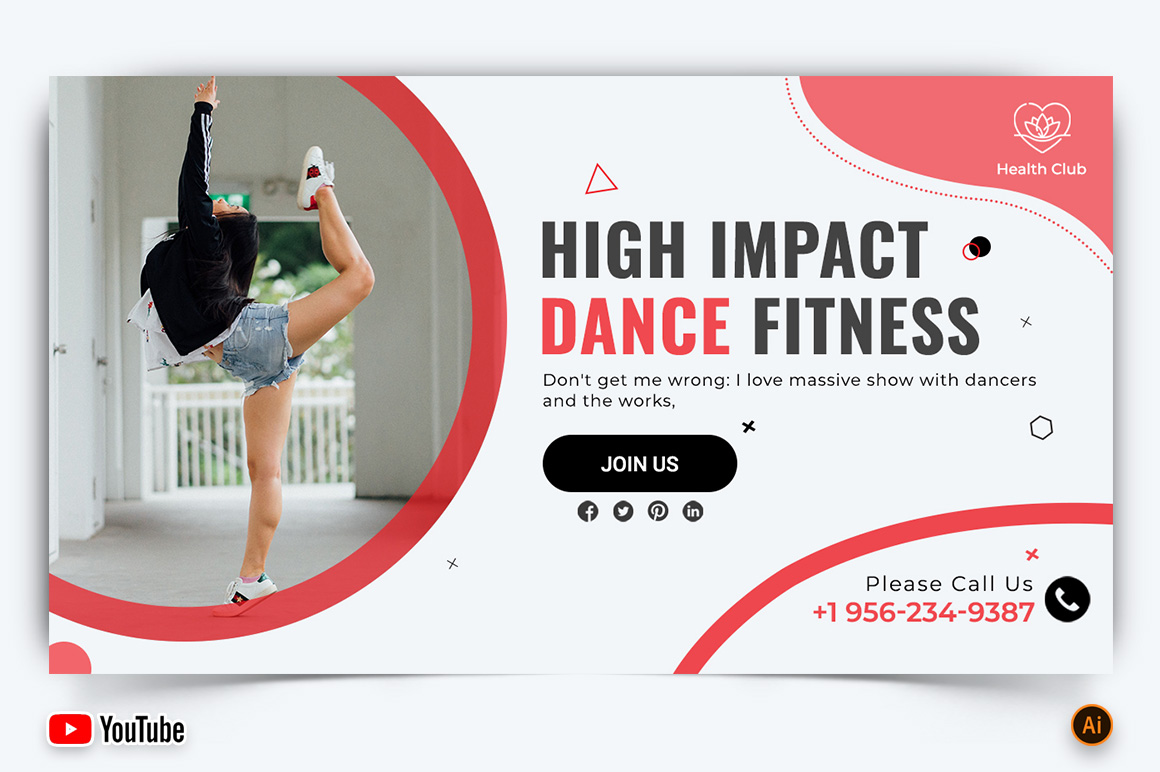 Zumba Dance YouTube Thumbnail Design -04