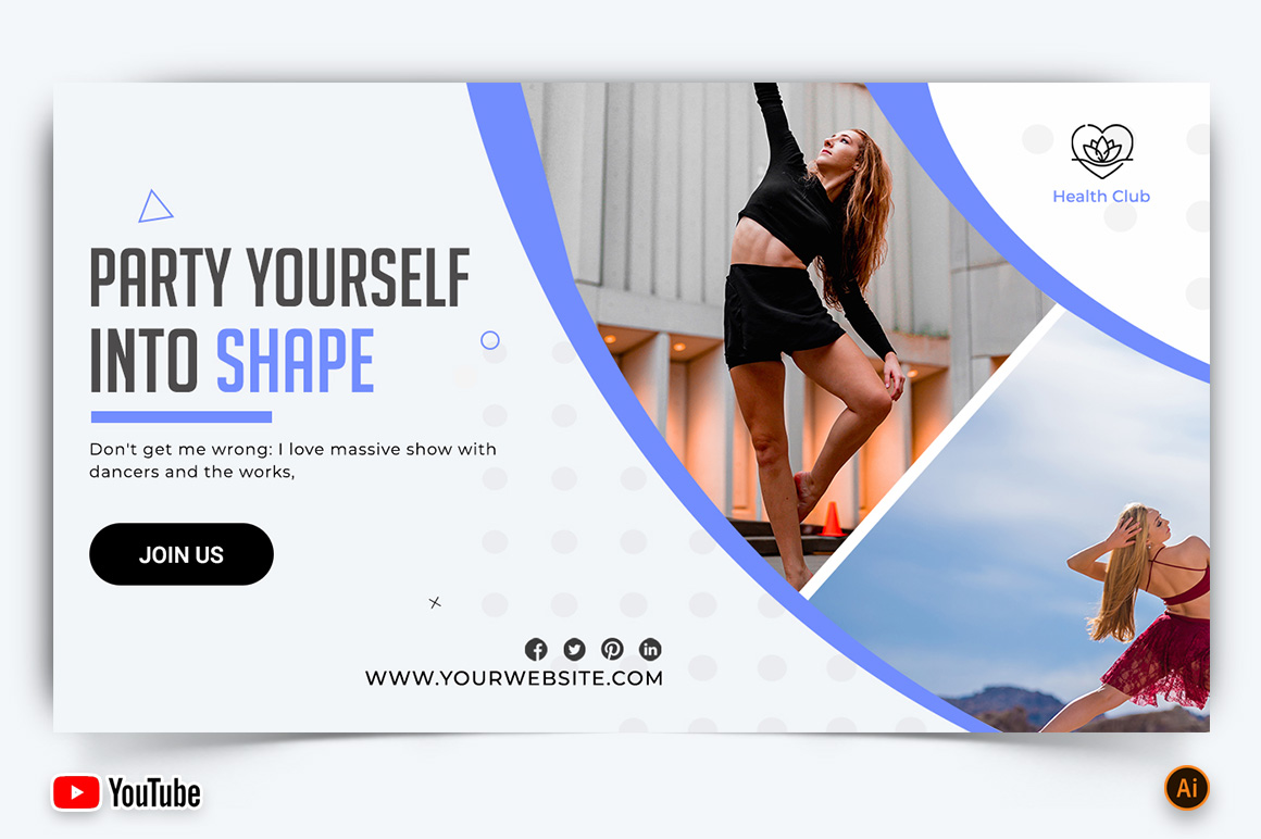 Zumba Dance YouTube Thumbnail Design -05