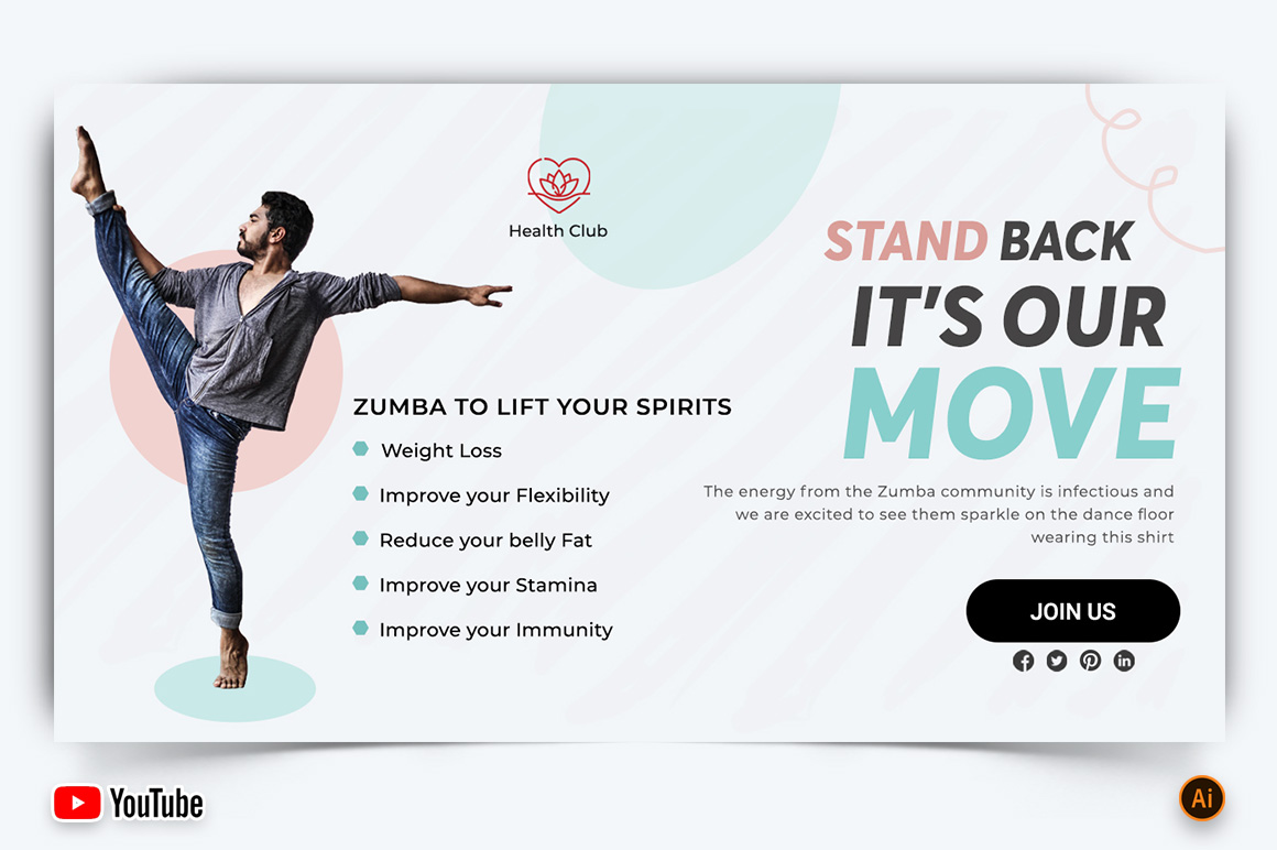 Zumba Dance YouTube Thumbnail Design -08