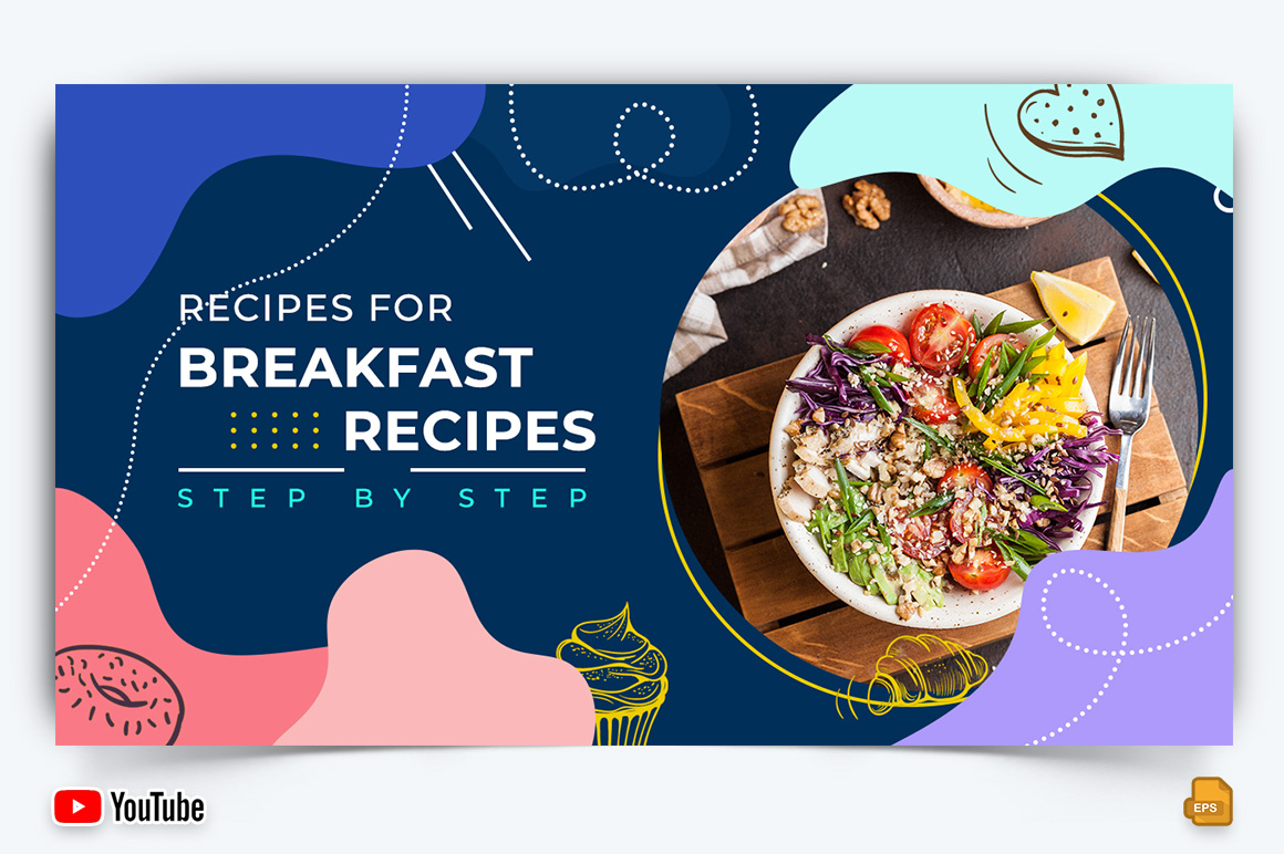 Food and Restaurant YouTube Thumbnail Design -029