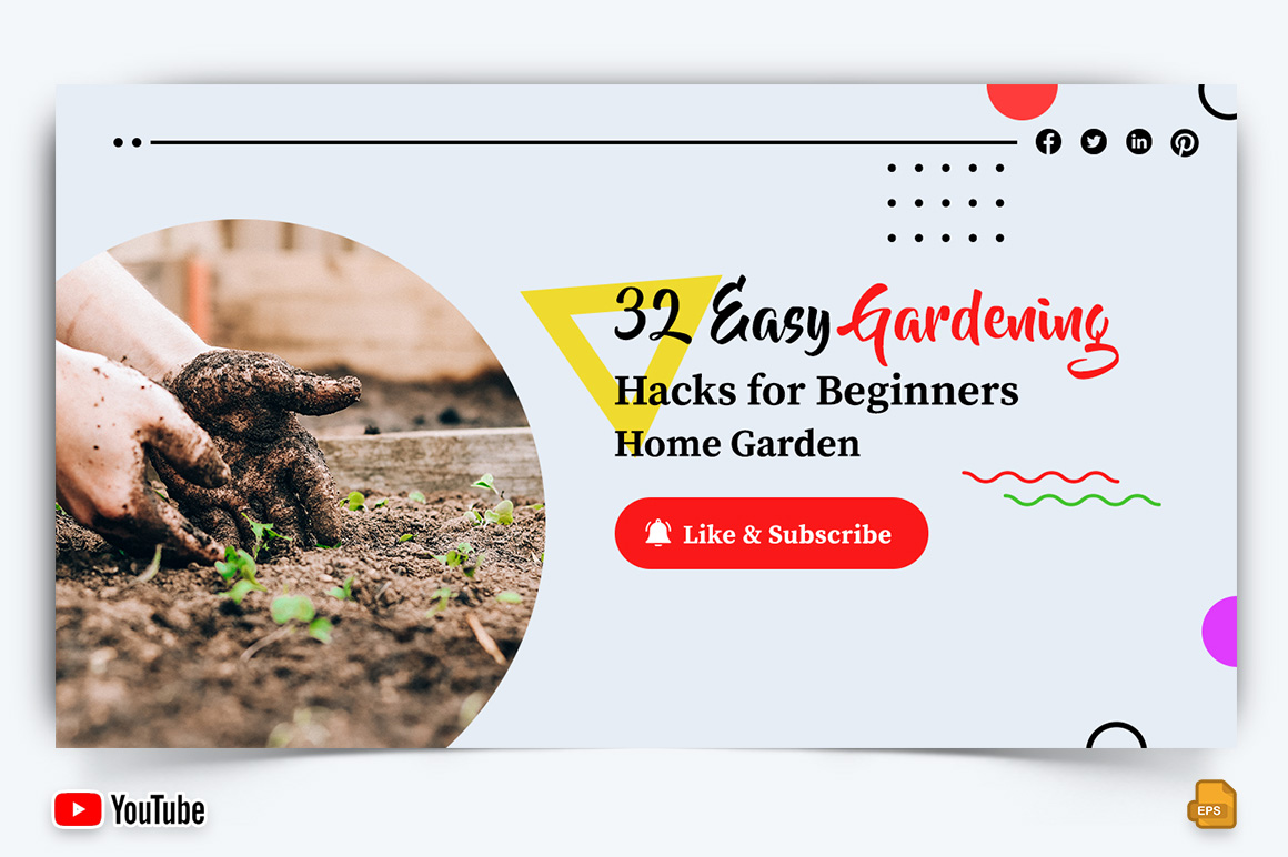 Home Gardening YouTube Thumbnail Design -008