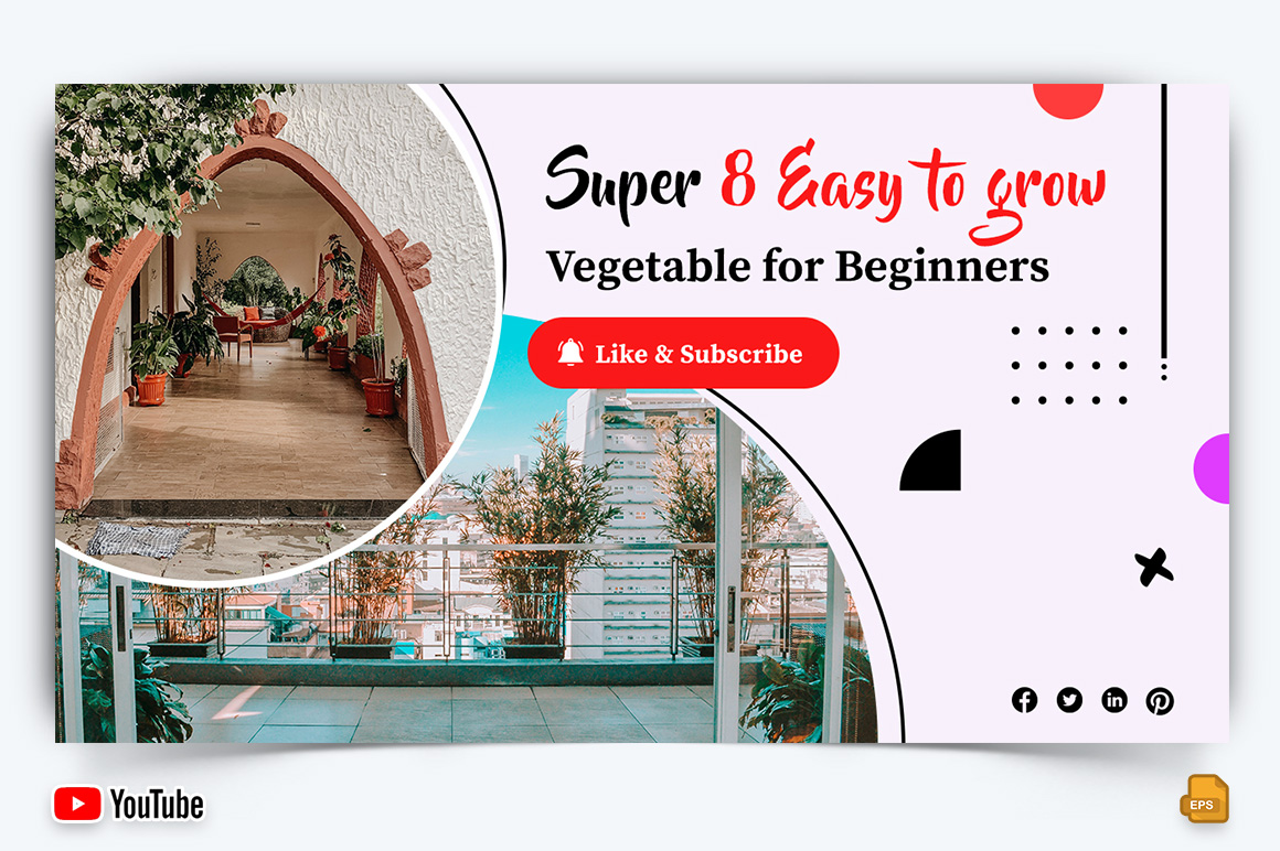 Home Gardening YouTube Thumbnail Design -010