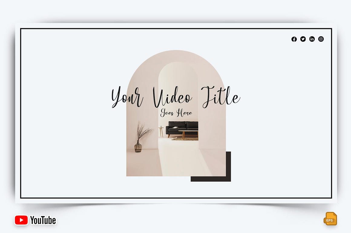 Interior Minimal YouTube Thumbnail Design -005