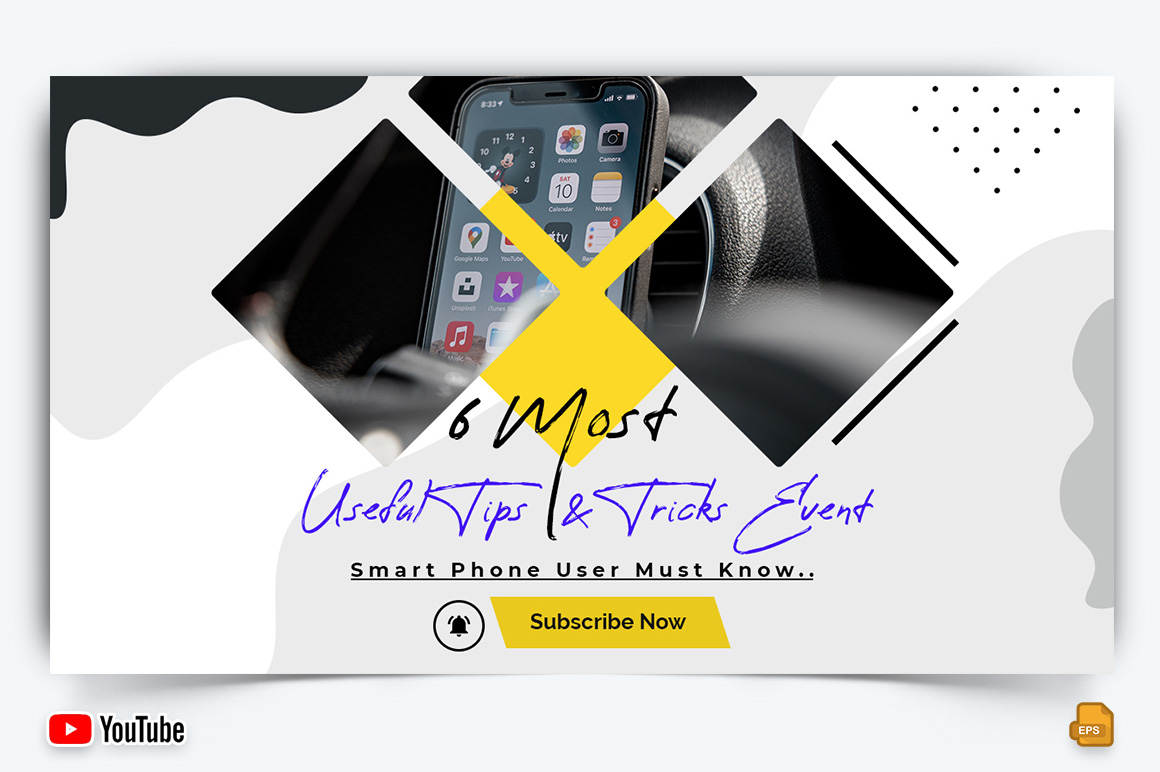 Mobile Tips Tricks YouTube Thumbnail Design -002