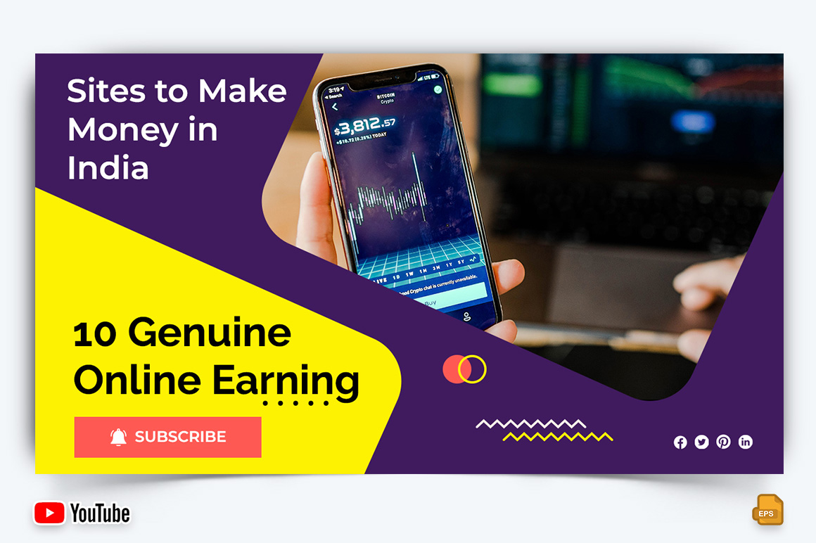 Online Money Earnings YouTube Thumbnail Design -009