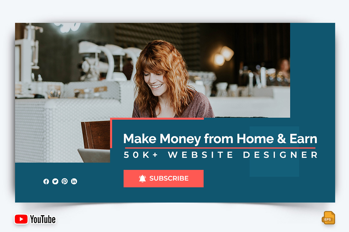 Online Money Earnings YouTube Thumbnail Design -010