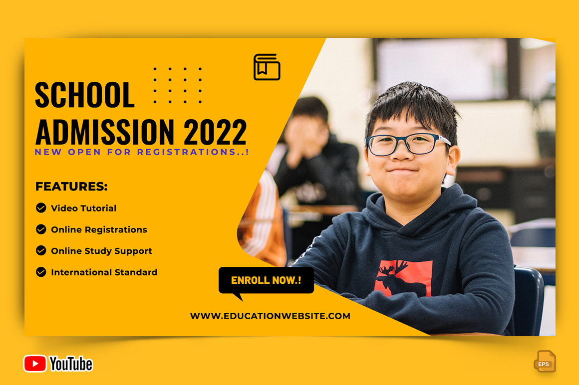 School Admission YouTube Thumbnail Design -017