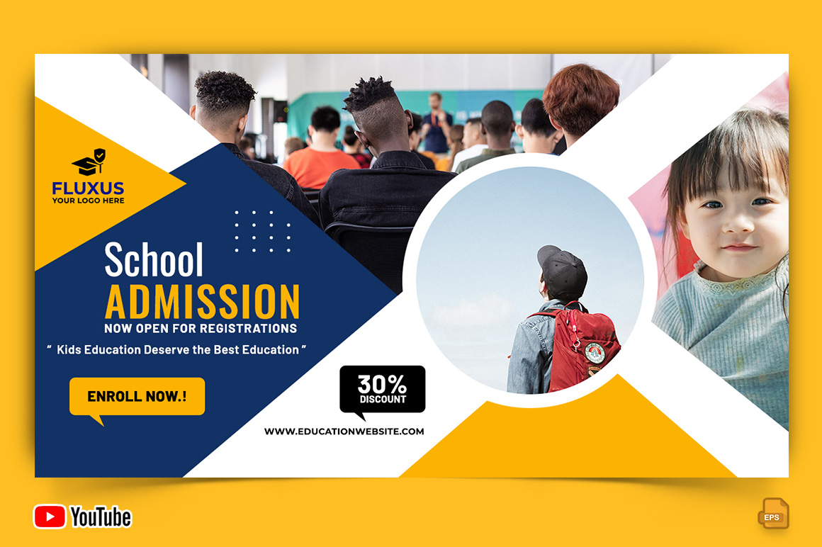 School Admission YouTube Thumbnail Design -018