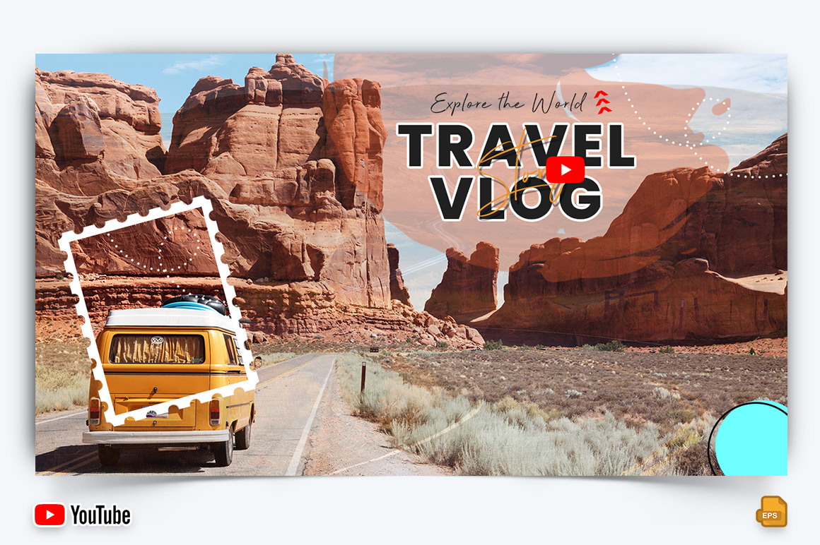 Travel and Trip YouTube Thumbnail Design -003