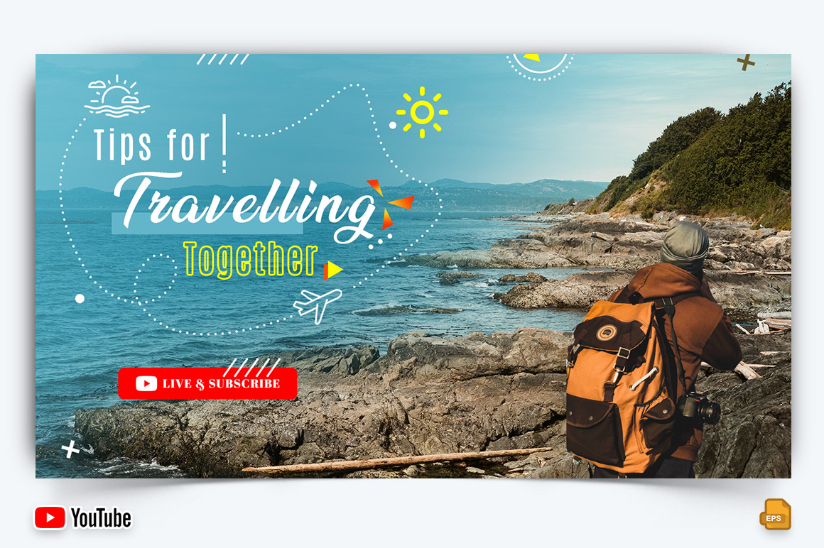 Travel and Trip YouTube Thumbnail Design -001