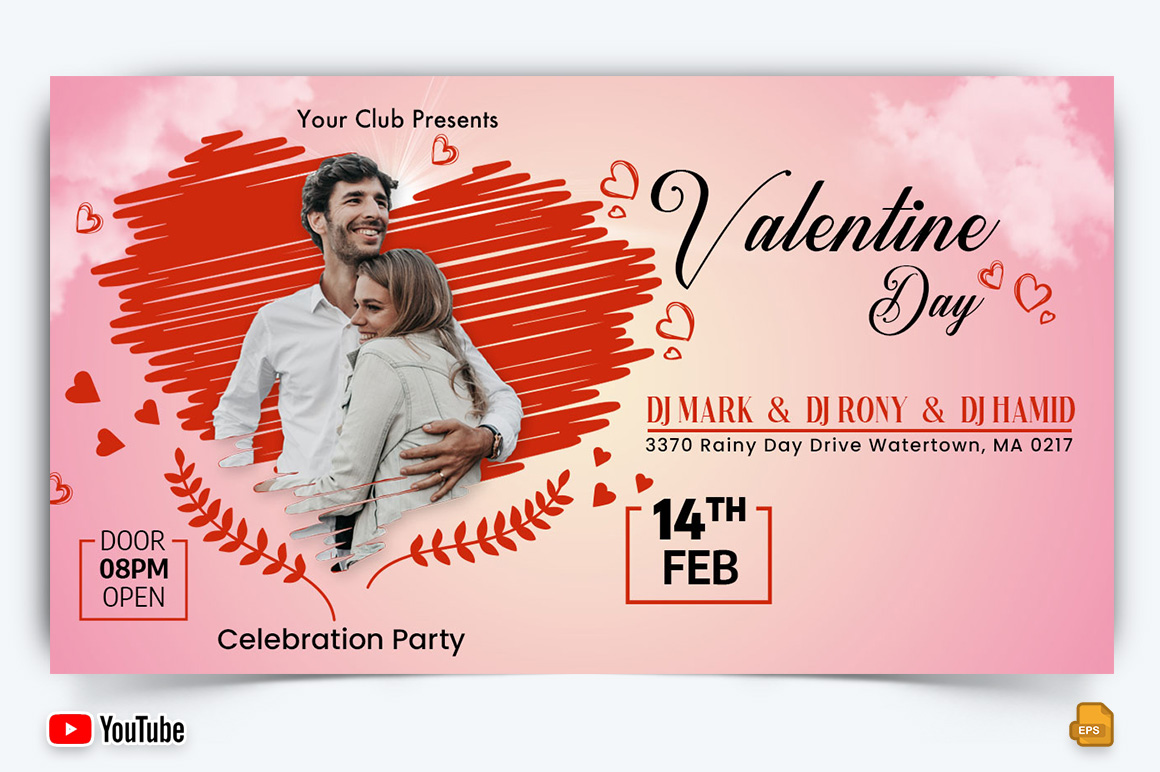 Valentines Day YouTube Thumbnail Design -001