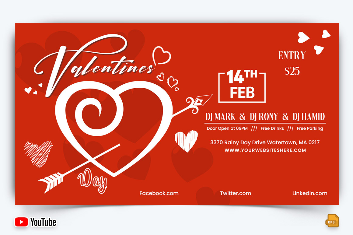 Valentines Day YouTube Thumbnail Design -004