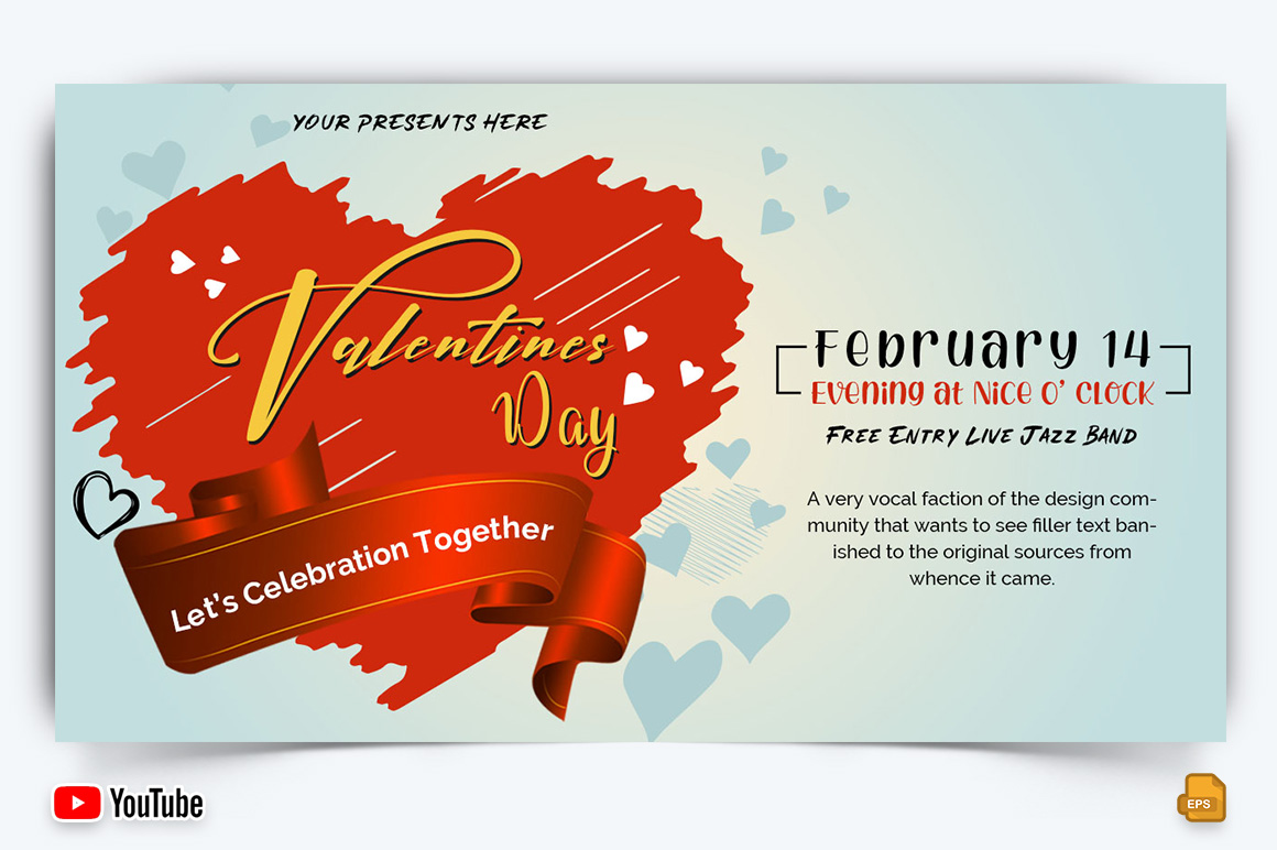 Valentines Day YouTube Thumbnail Design -005