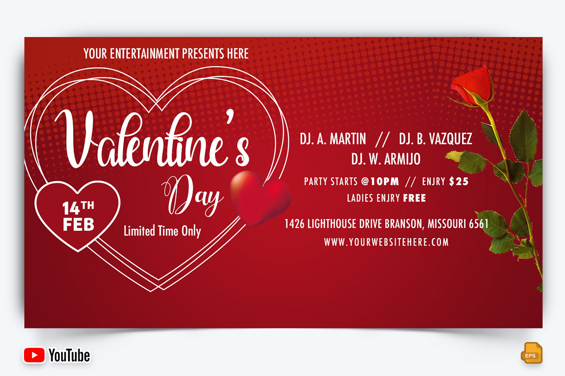 Valentines Day YouTube Thumbnail Design -008