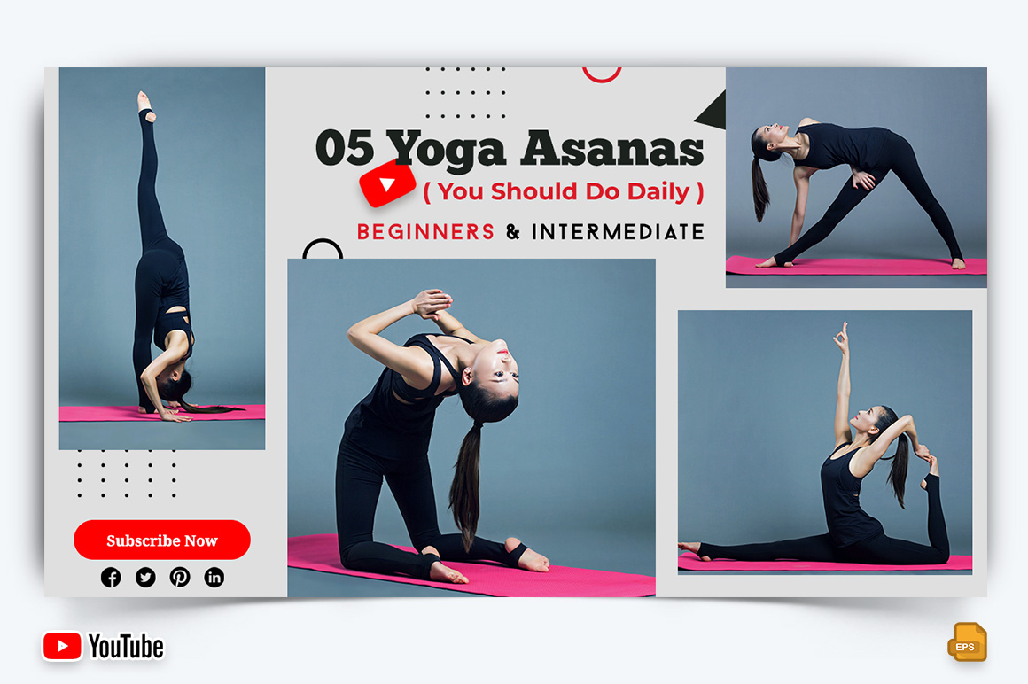 Yoga and Meditation YouTube Thumbnail Design -006