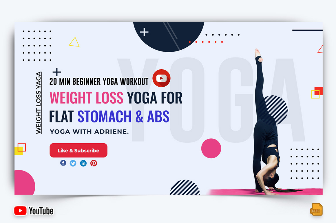 Yoga and Meditation YouTube Thumbnail Design -011