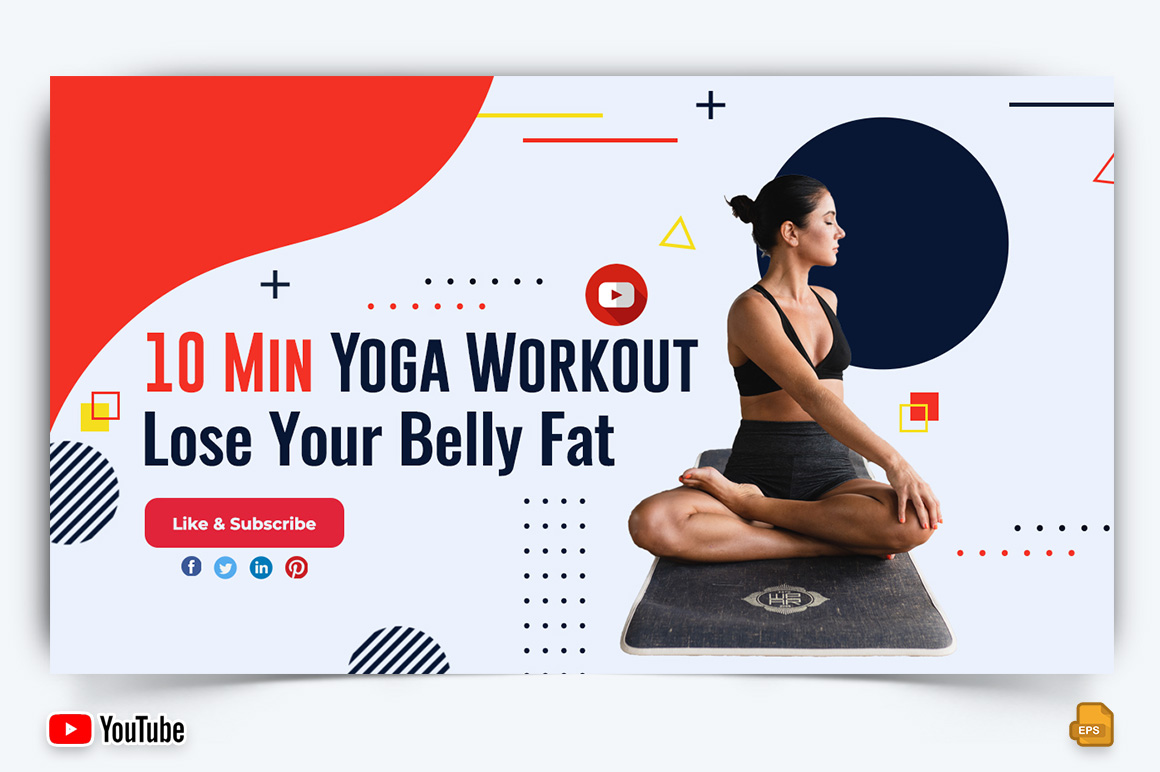 Yoga and Meditation YouTube Thumbnail Design -012