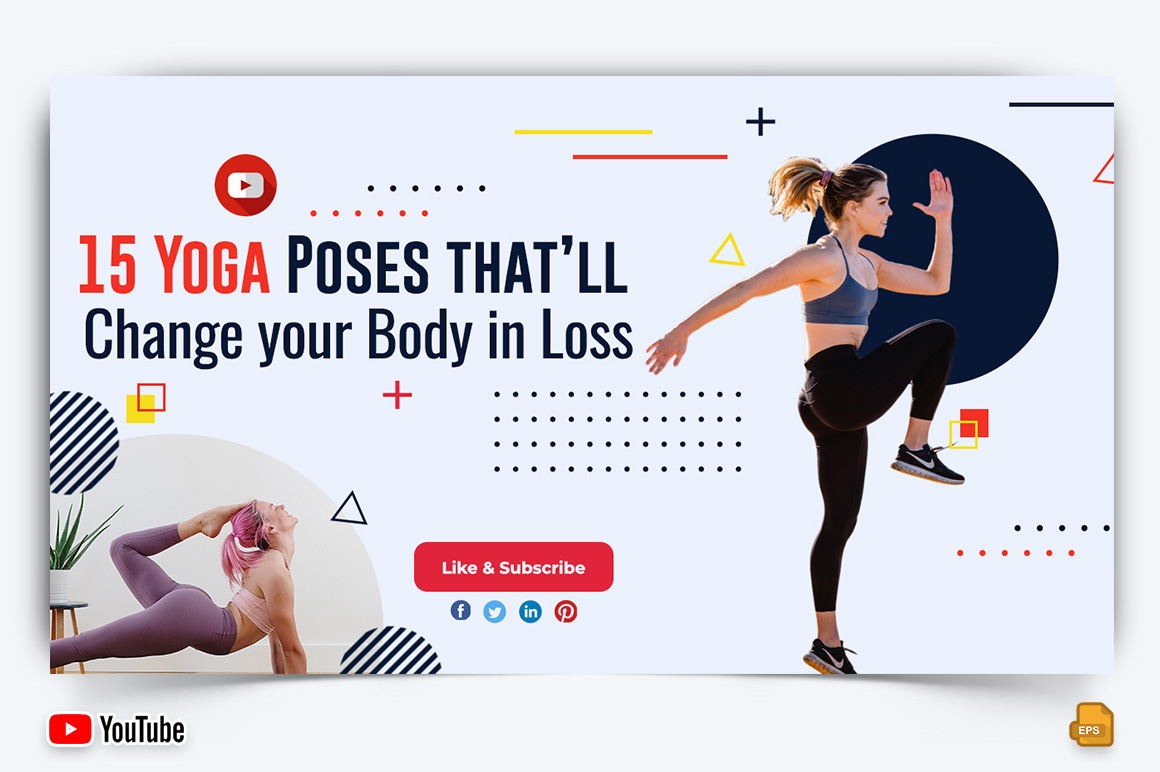 Yoga and Meditation YouTube Thumbnail Design -013