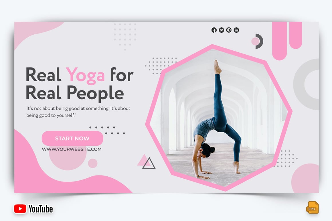 Yoga and Meditation YouTube Thumbnail Design -017