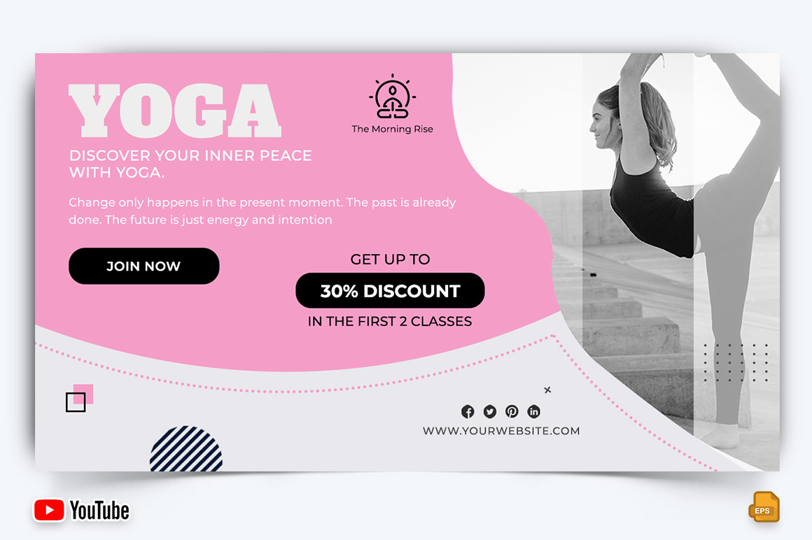 Yoga and Meditation YouTube Thumbnail Design -024