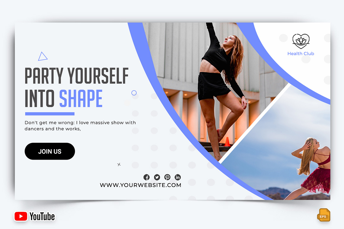 Zumba Dance YouTube Thumbnail Design -005