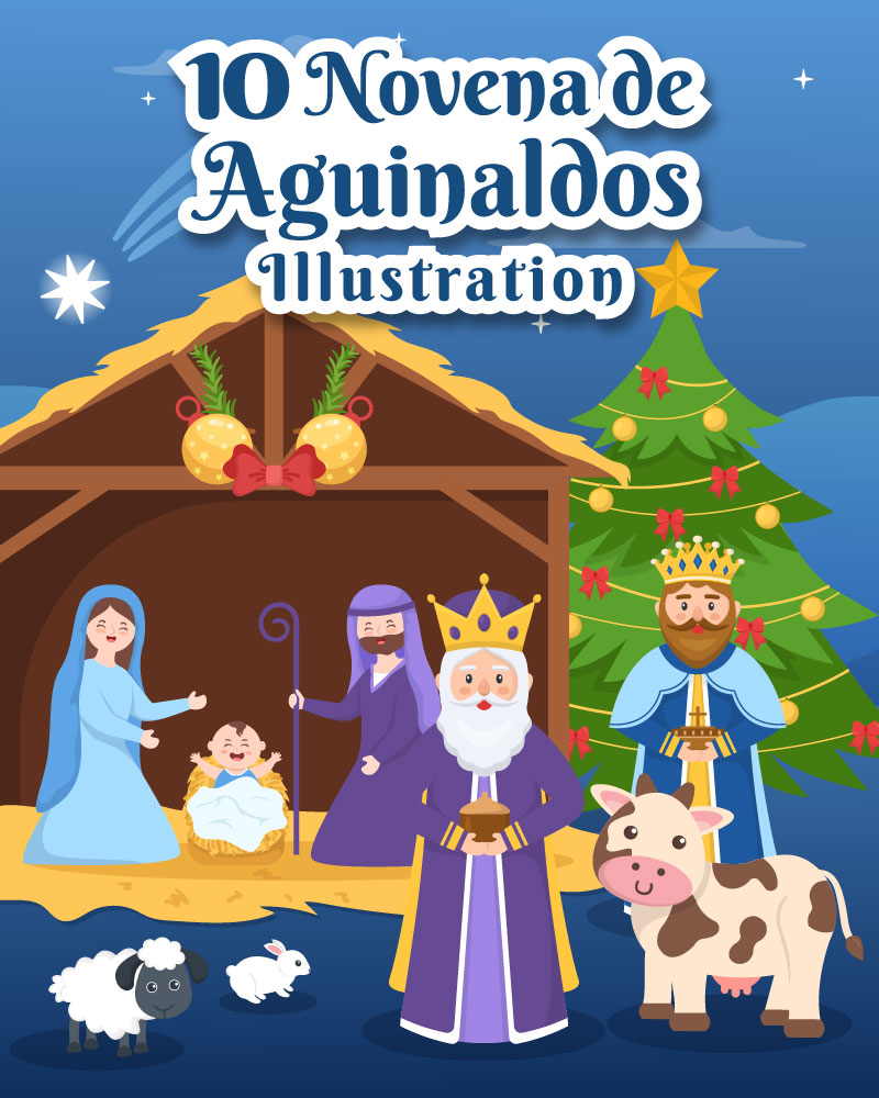 10 Novena De Aguinaldos Holiday Illustration