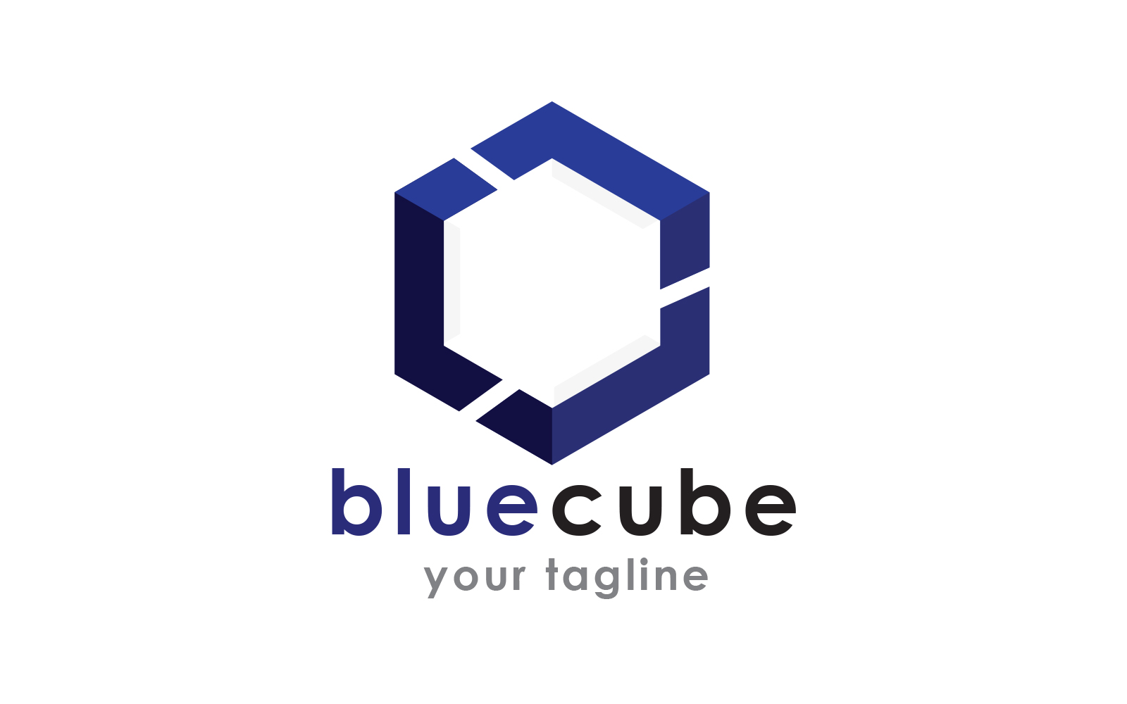 Architecture Blue Cube Logo