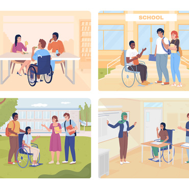 School Inclusion Illustrations Templates 284590