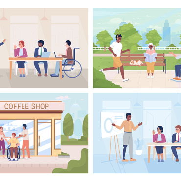 Lifestyle Inclusion Illustrations Templates 284591