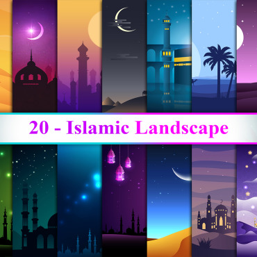 <a class=ContentLinkGreen href=/fr/kit_graphiques_templates_background.html>Background</a></font> paysage islamique 284670