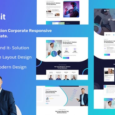 Multipurpose Business Responsive Website Templates 284738