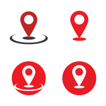 Point Map Logo Templates 284799