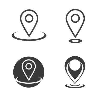 Point Map Logo Templates 284800